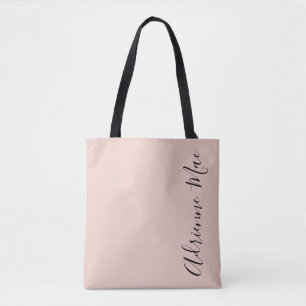 Gewoon aangepast Blush roze Tote Bag