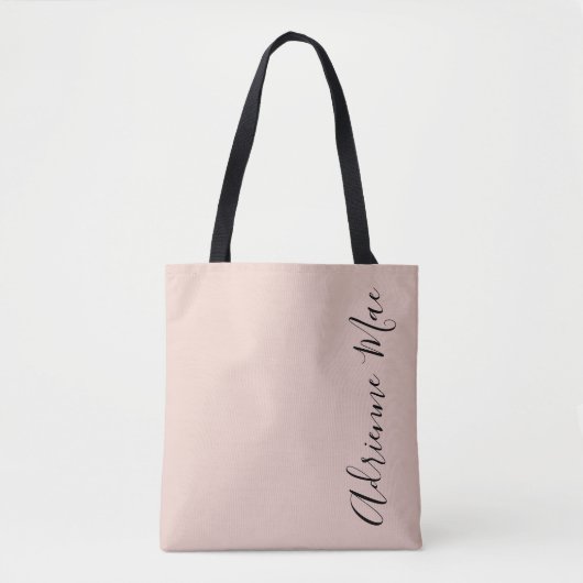 Gewoon aangepast Blush roze Tote Bag (Voorkant)