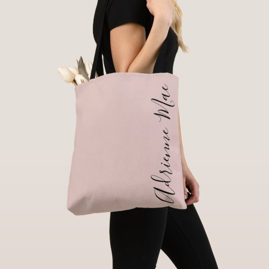 Gewoon aangepast Blush roze Tote Bag (Dichtbij)