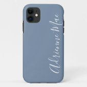Gewoon aangepast denim Blue Case-Mate iPhone Case (Achterkant)