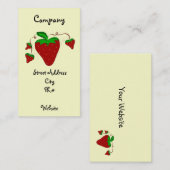 Gewoon aardbeien visitekaartje (Voorkant / Achterkant)