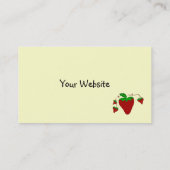 Gewoon aardbeien visitekaartje (Achterkant)