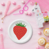 Gewoon aardbeipapier borden papieren bordje (Feest)