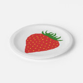 Gewoon aardbeipapier borden papieren bordje (Gekanteld)