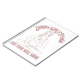 Gewoon adem en je ziel glanzen T-shirt Notitieboek (Linkerzijde)