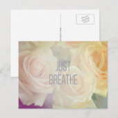 Gewoon adem - Rozen Briefkaart (Voorkant / Achterkant)