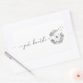 Gewoon ademen als stam van paardenbloem rechthoekige sticker (Envelop)