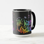 Gewoon ademen | blaasend deandelion in de wind mok (Voorkant rechts)