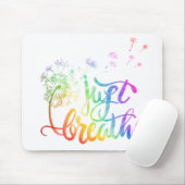 Gewoon ademen | blaasend deandelion in de wind muismat (Met muis)