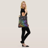 Gewoon ademen | blaasend deandelion in de wind tote bag (Op model)