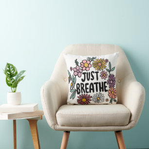 GEWOON ADEMEN Bloemen Schattige Daisy Hand-Drawn Kussen