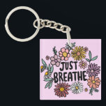 GEWOON ADEMEN Bloemen Schattige Daisy Hand-Drawn Sleutelhanger<br><div class="desc">Zoete tekening! Kijk in mijn winkel voor meer opties of laat me weten of je iets op maat wilt! Ik kan kunst op maat creëer als je wilt! :) Stuur me een direct bericht.</div>