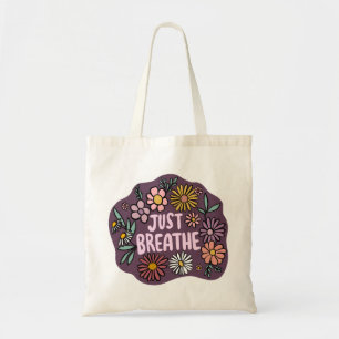 GEWOON ADEMEN Bloemen Schattige Daisy Hand-Drawn Tote Bag