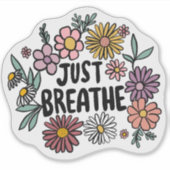 GEWOON ADEMEN Bloemen Schattige Flowers Daisy Hand Sticker (Voorkant)