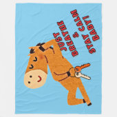 GEWOON ADEMEN EN RUSTIG BLIJVEN BABY! FLEECE DEKEN (Voorkant)