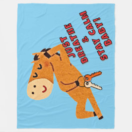 GEWOON ADEMEN EN RUSTIG BLIJVEN BABY! FLEECE DEKEN