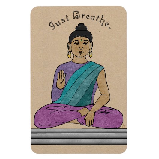 Gewoon ademen (flexibele magneet) magneet (Verticaal)