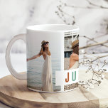 "Gewoon ademen" Fotocollage Gift Koffiemok<br><div class="desc">Vind rust in elke slok met de "Just Breathe" Photo Collage Gift Coffee Mok. Deze elegante mok heeft de kalmerende zin "Just Breathe", die je eraan herinnert om te pauzeren en te genieten van de kleine momenten in het leven. Pas de mok aan met een collage van uw favoriete foto's,...</div>