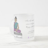 Gewoon ademen (gepersonaliseerde Frosted Glass Mok (Voorkant links)