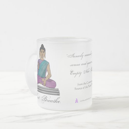 Gewoon ademen (gepersonaliseerde Frosted Glass Mok (Voorkant links)