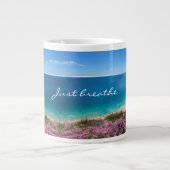 Gewoon ademen, geweldig zee uitzicht schilderij grote koffiekop (Voorkant)