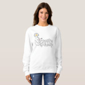 Gewoon ademen Inspirerend Quote Bloemenbloem Paard Trui (Voorkant volledig)