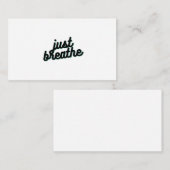 Gewoon ademen notitiekaartje (Voorkant / Achterkant)