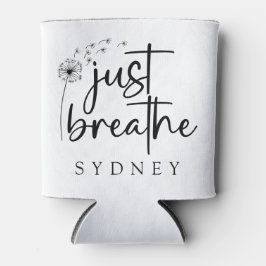 Gewoon ademen paardenbloem aangepaste naam blikjeskoeler