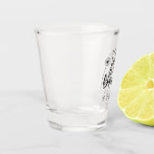 Gewoon ademen paardenbloem aangepaste naam shot glas (Links)