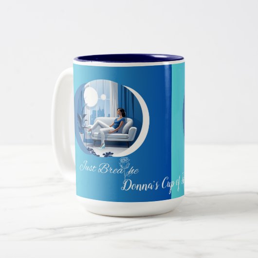 Gewoon ademen Zelfzorg mok (Voorkant links)