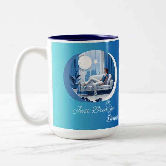 Gewoon ademen Zelfzorg mok (Links)