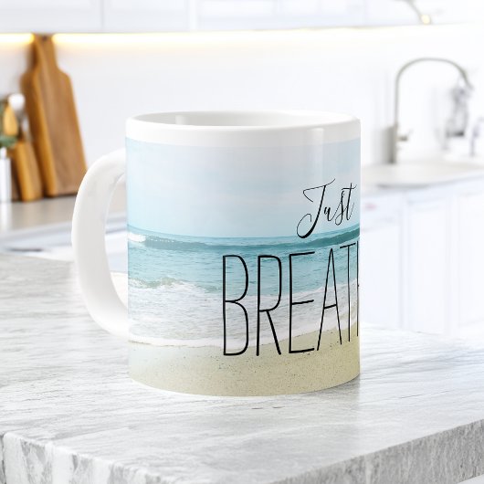 Gewoon Ademhalen op het Strand Grote Koffiekop