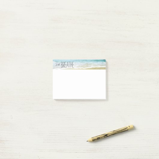 Gewoon Ademhalen op het Strand Post-it® Notes (Op bureau)