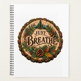 Gewoon Ademhalen Rustieke Bos Hardcover Notitieboe Planner