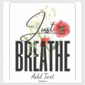 Gewoon ademinspiratie Floral Yoga Sticker (Vel)