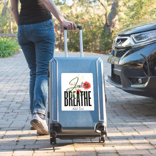 Gewoon ademinspiratie Floral Yoga Sticker (Koffer Insitu)