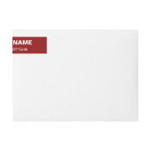 Gewoon adres van Red Business Return-software (Voorkant)