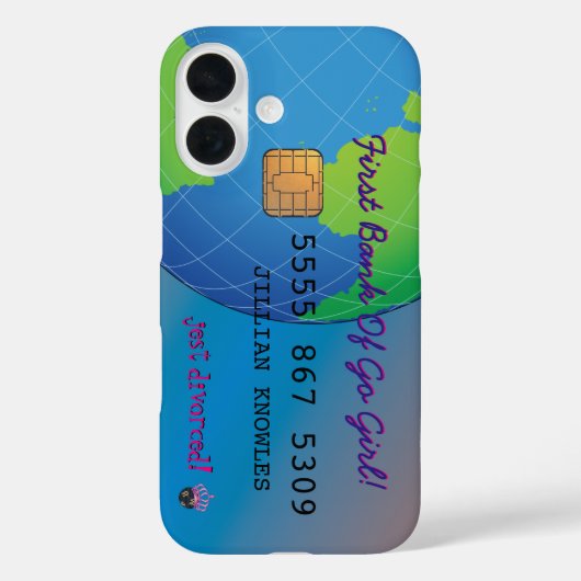 Gewoon afgesplitst Funny Fab Vrouw Joke Case-Mate iPhone Case (Achterkant)