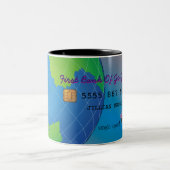 Gewoon afgesplitst Funny Fab Vrouw Joke Tweekleurige Koffiemok (Center)