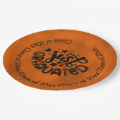 Gewoon afgestudeerd - Oranje Papieren Bordje (Gekanteld)