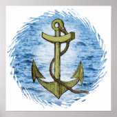 Gewoon anker 20X20 Poster (Voorkant)