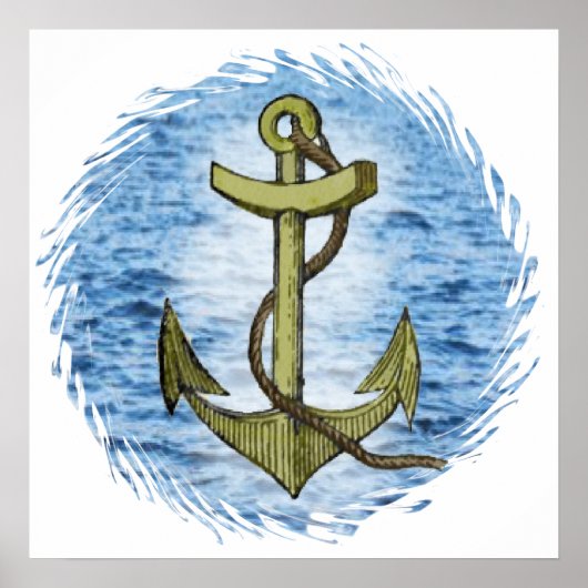 Gewoon anker 20X20 Poster (Voorkant)