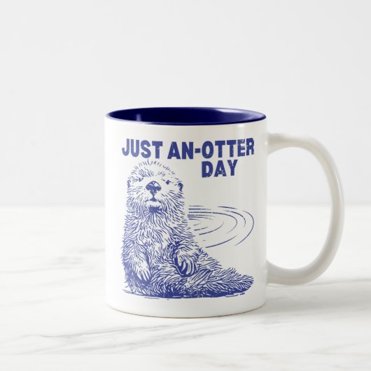 Gewoon 'Anotter Day Tweekleurige Koffiemok (Rechts)