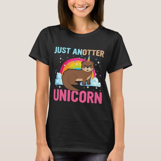 Gewoon Anotter Unicorn Otter en Unicorn T-shirt (Voorkant)