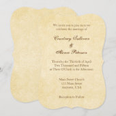 Gewoon  Antiek huwelijk Kaart (Voorkant / Achterkant)