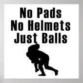 Gewoon Balls Rugby Poster (Voorkant)