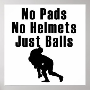 Gewoon Balls Rugby Poster