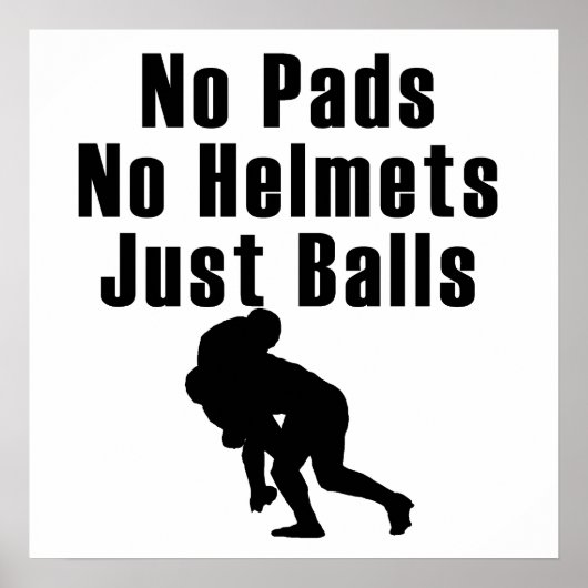 Gewoon Balls Rugby Poster (Voorkant)