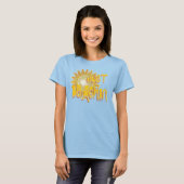 Gewoon BEACHIN! (3D zon/geel) T-shirt (Voorkant volledig)