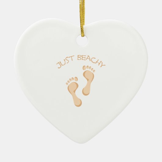 Gewoon Beachy Keramisch Ornament (Voorkant)